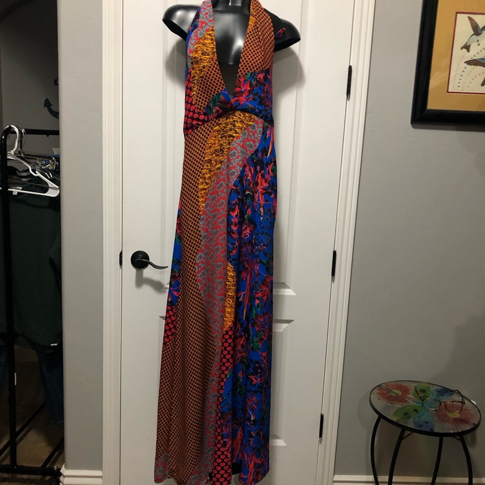 Clover, canyon size small, tapestry, Bohemian, backless dress. Small